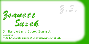 zsanett susek business card